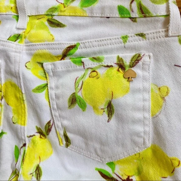 Kate Spade Brooke Street Capri Lemon Pants EUC - Picture 14 of 16